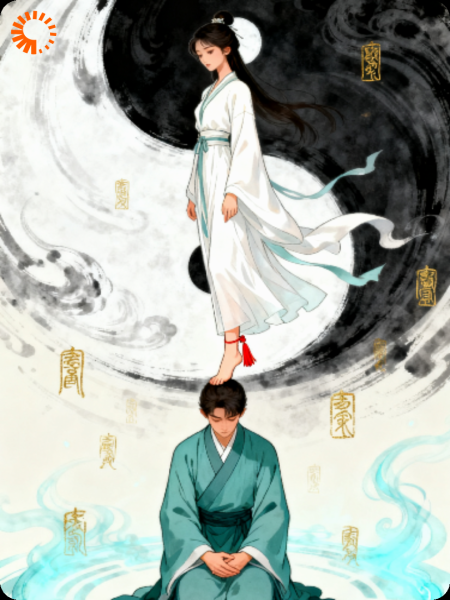 九曲与小英练双人太极拳